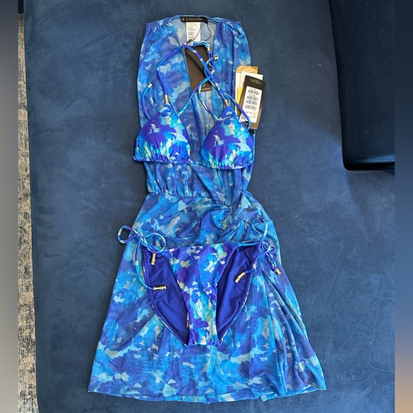 Vix Paula Hermanny- Yves Collection- Cover up and Bikini set - NWT- 3 Pieces Set - Picture 2 of 8